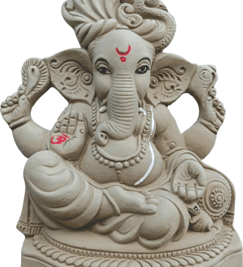 Ganga clay Ganesh idol